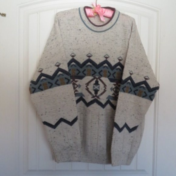 Vintage Marks & Spencer WOOL Blend Men's SWEATER Large (K177) - Picture 1 of 9